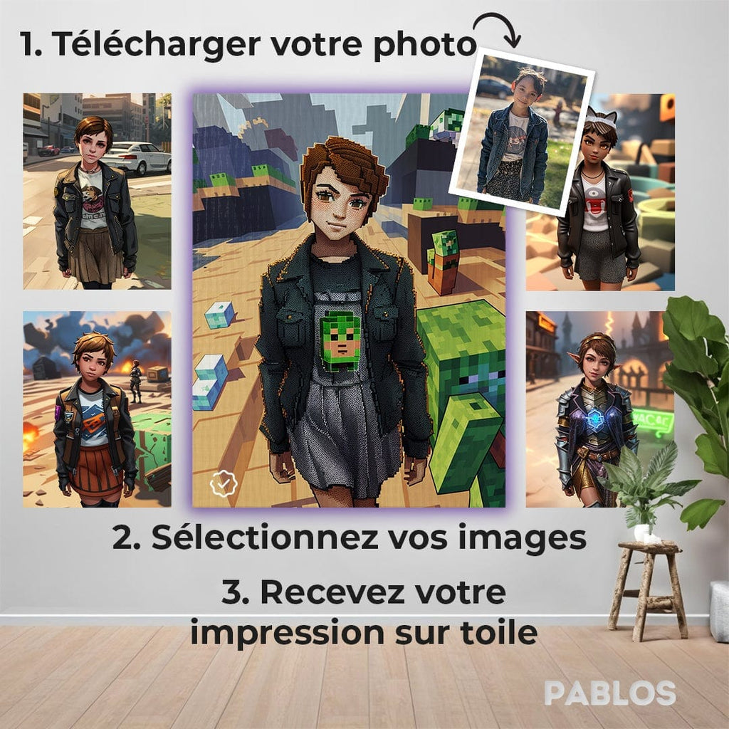 Pablos Tableau Gaming IA Sur Toile