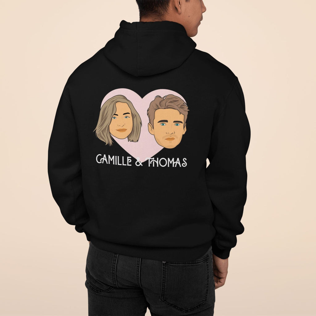 Pablos Tableau Hoodie Couple Personnalisé Mixte