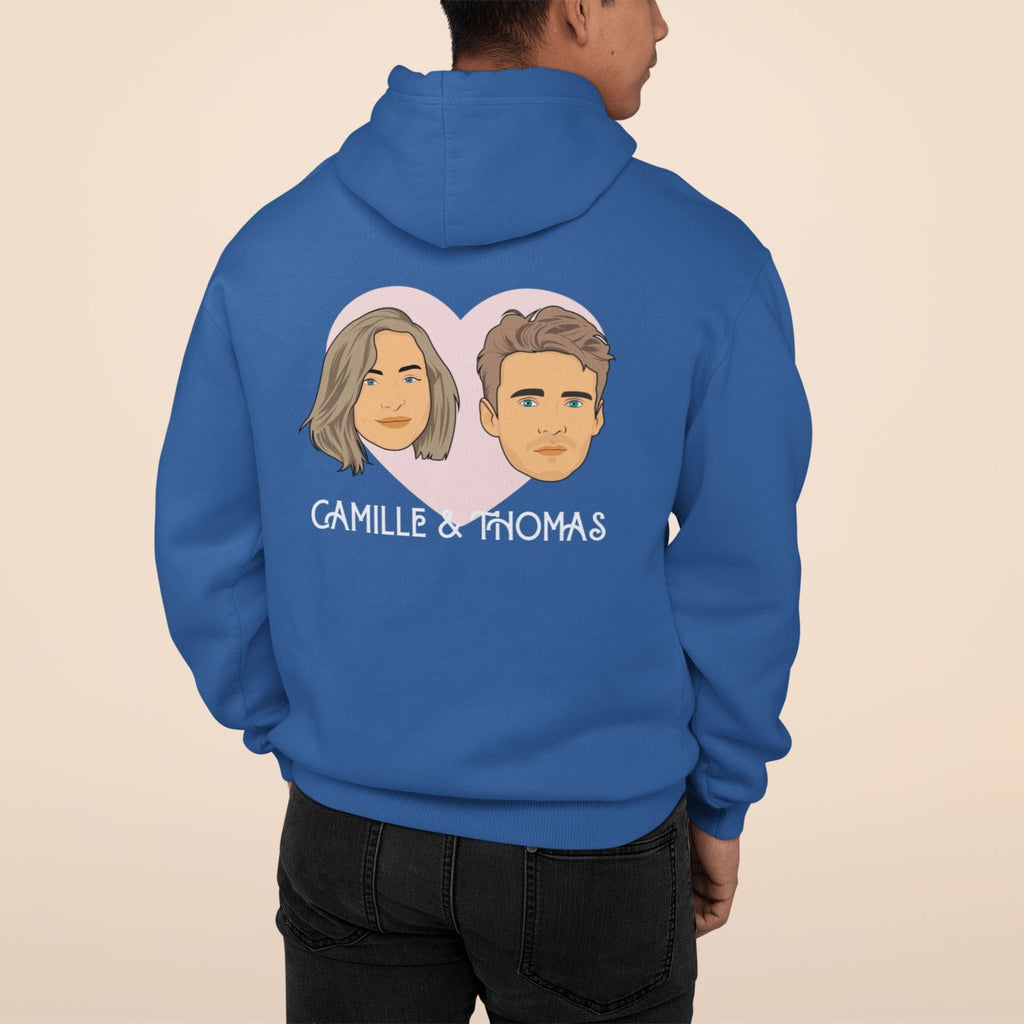 Pablos Tableau Hoodie Couple Personnalisé Mixte