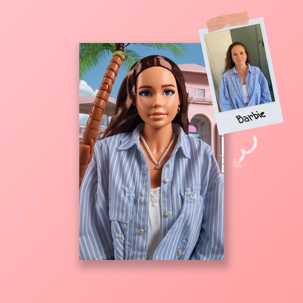 Pablos Tableau Barbie Doll IA ( sur toile )