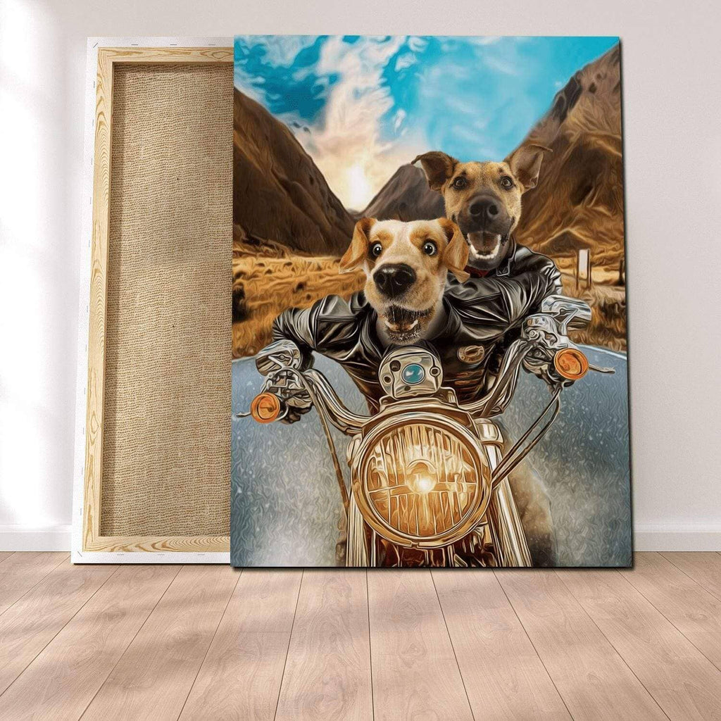 Pablos Tableau Portrait Animaux Motards