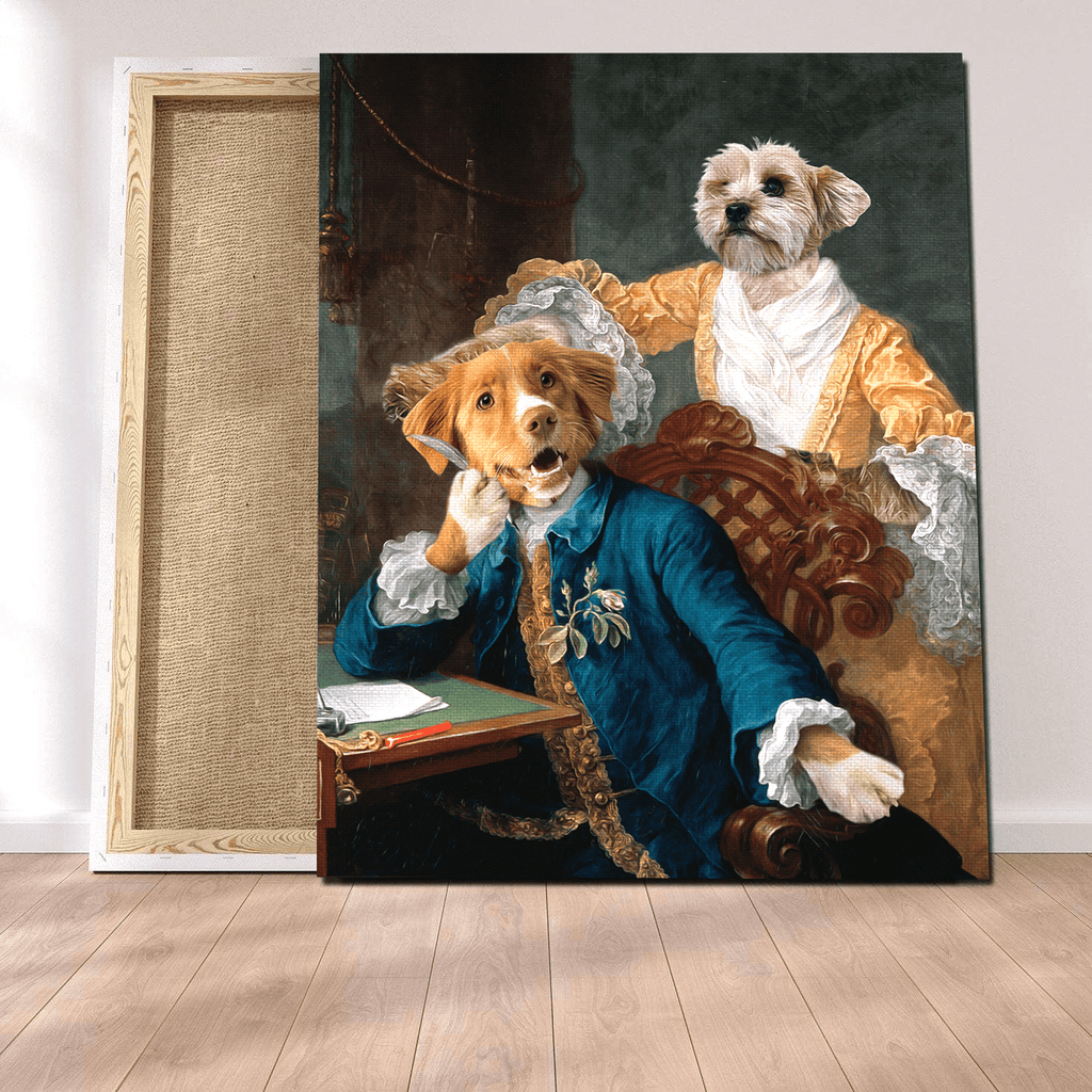 Pablos Tableau Portrait Animaux Ecrivain & Baronne