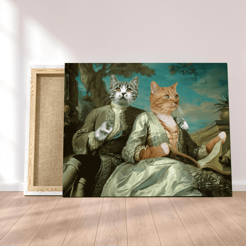 Pablos Tableau Portrait Animaux Royal Couple