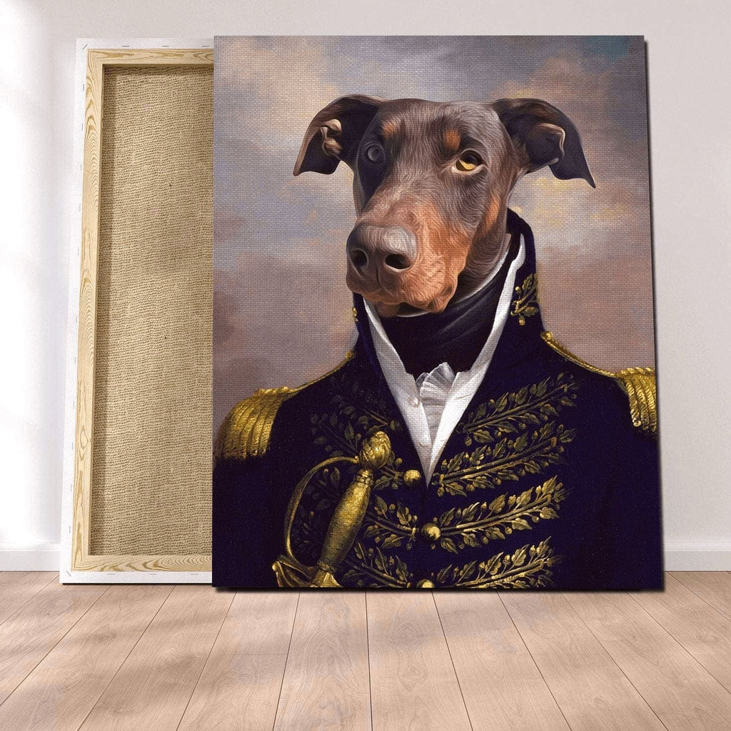 Pablos Tableau Portrait Chien Amiral