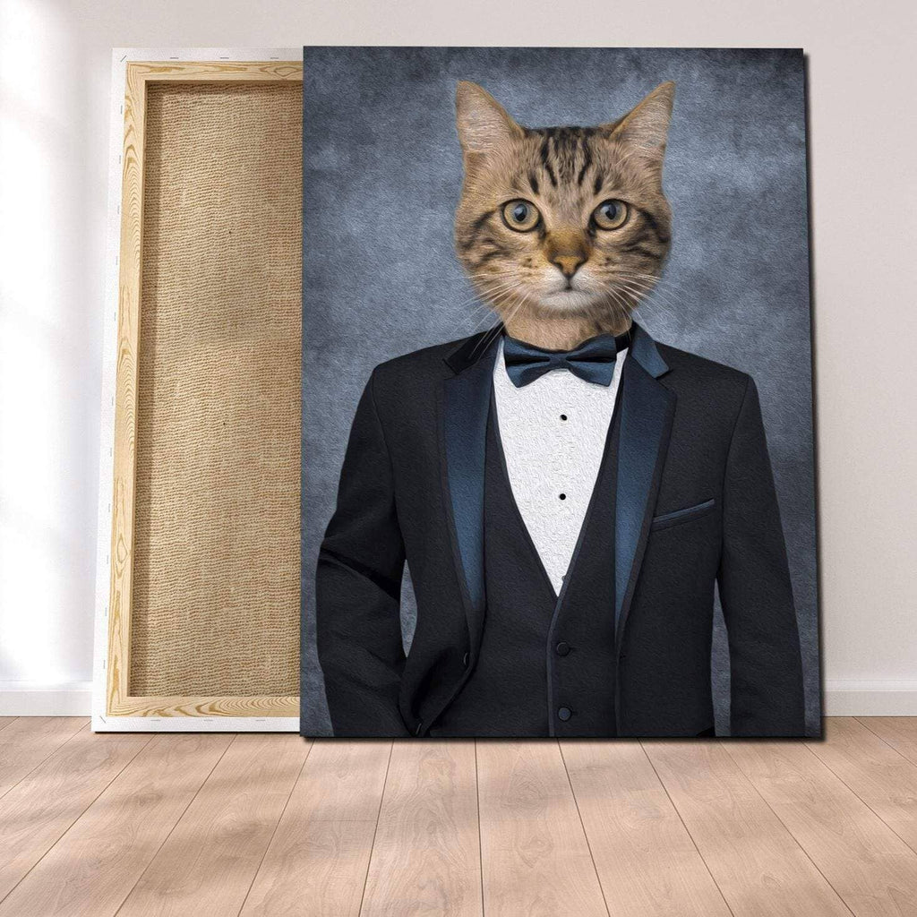 Pablos Tableau Portrait Chat Mr Bond