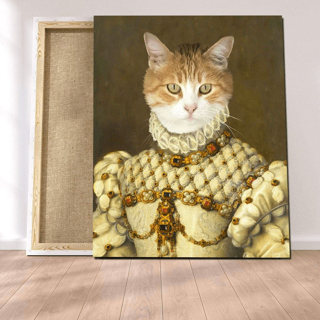 Pablos Tableau Portrait Chat Princesse