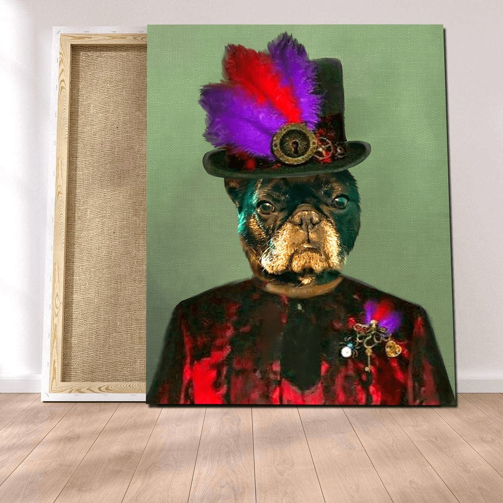 Pablos Tableau Portrait Chien Princesse Rouge