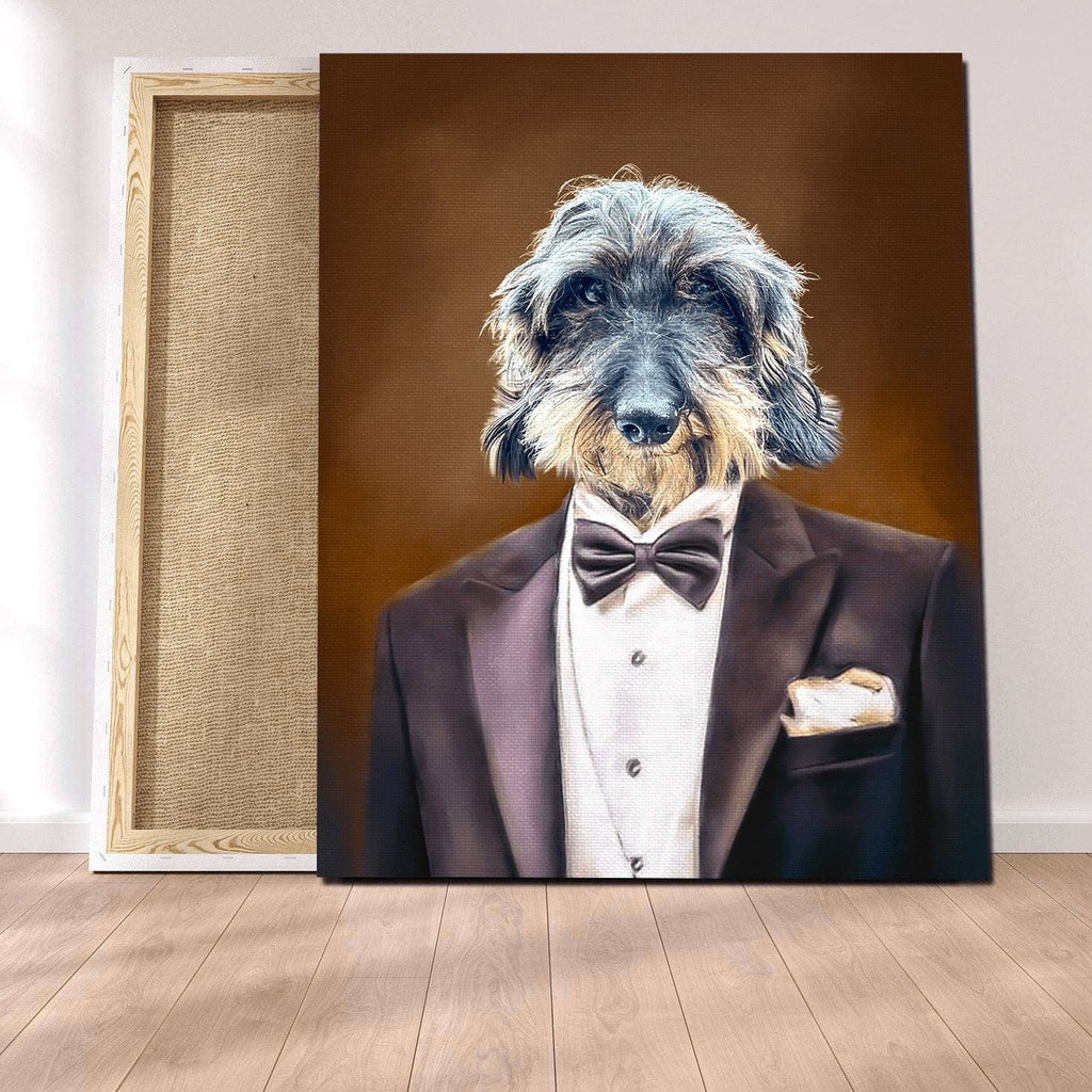 Pablos Tableau Portrait Chien Gentleman