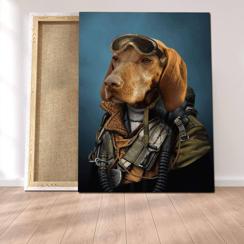 Pablos Tableau Portrait Chien Pilote