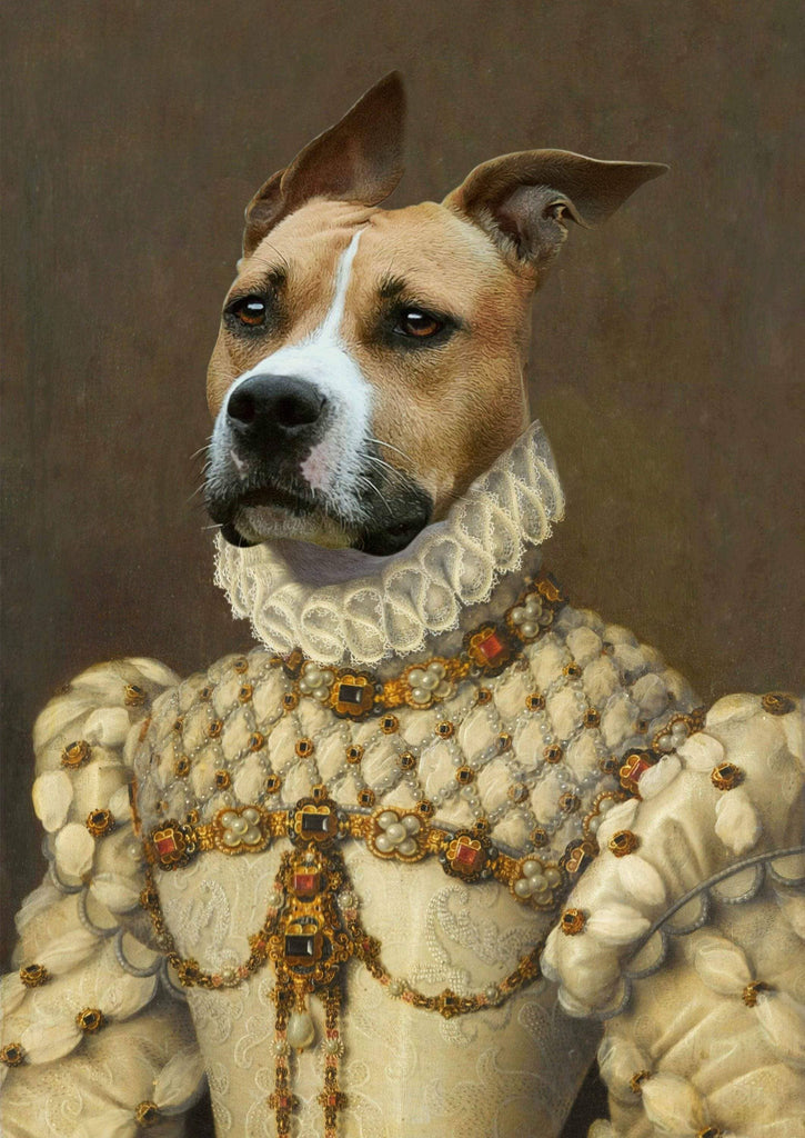 Pablos Tableau Portrait Chien Princesse