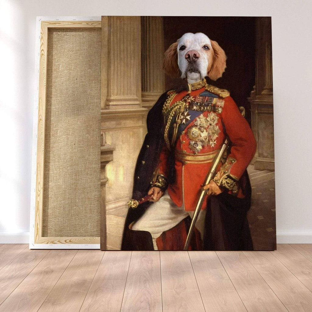 Pablos Tableau Portrait Chien Vétéran