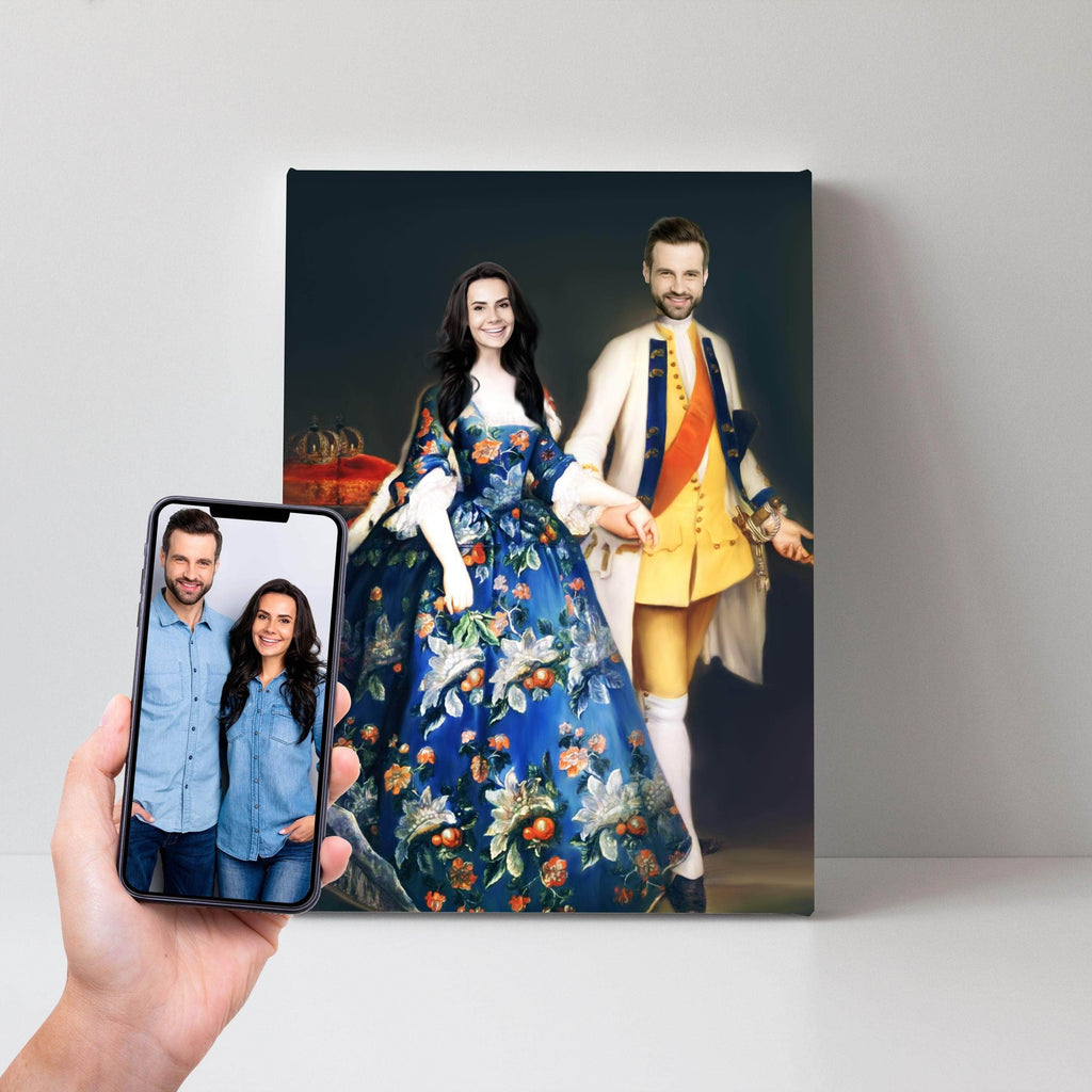 Pablos Tableau Portrait Royal Couple Gracieux