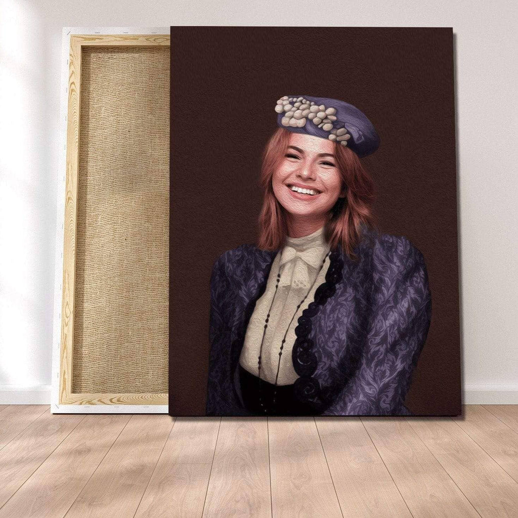 Pablos Tableau Portrait Royal Dame en Violet