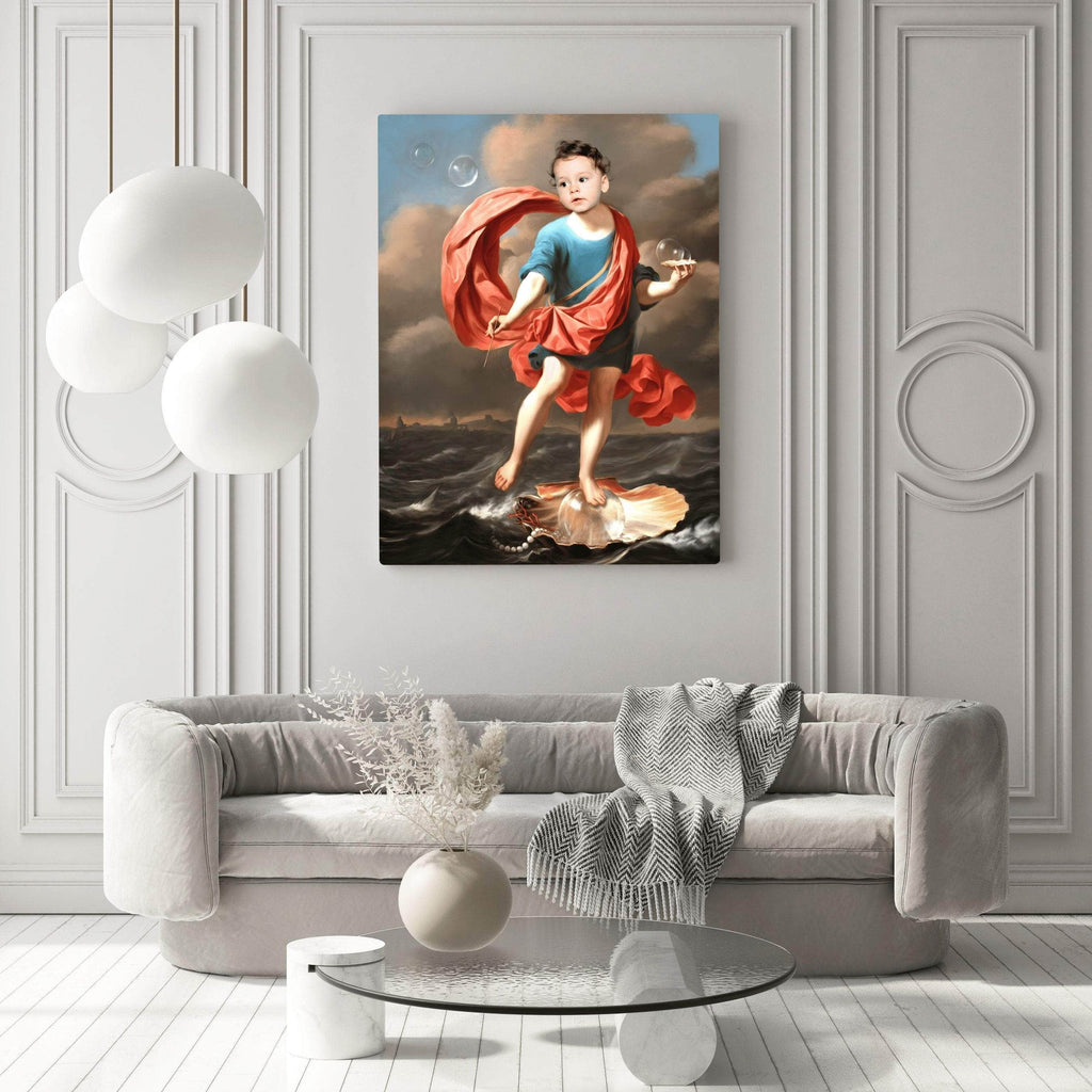 Pablos Tableau Portrait Royal Enfant Bulles