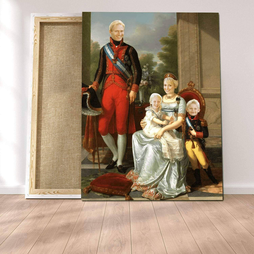 Pablos Tableau Portrait Royal Famille Cavalerie (Quatuor)