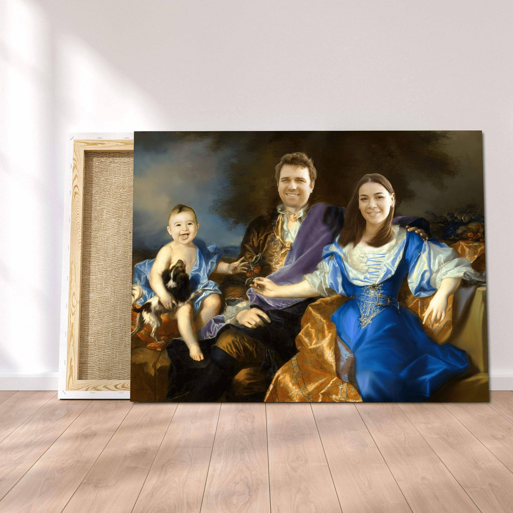 Pablos Tableau Portrait Royal Famille Paysanne (Trio)