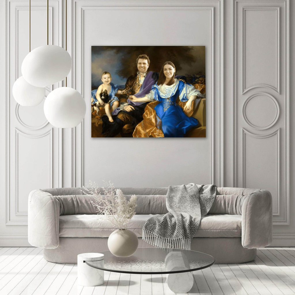 Pablos Tableau Portrait Royal Famille Paysanne (Trio)