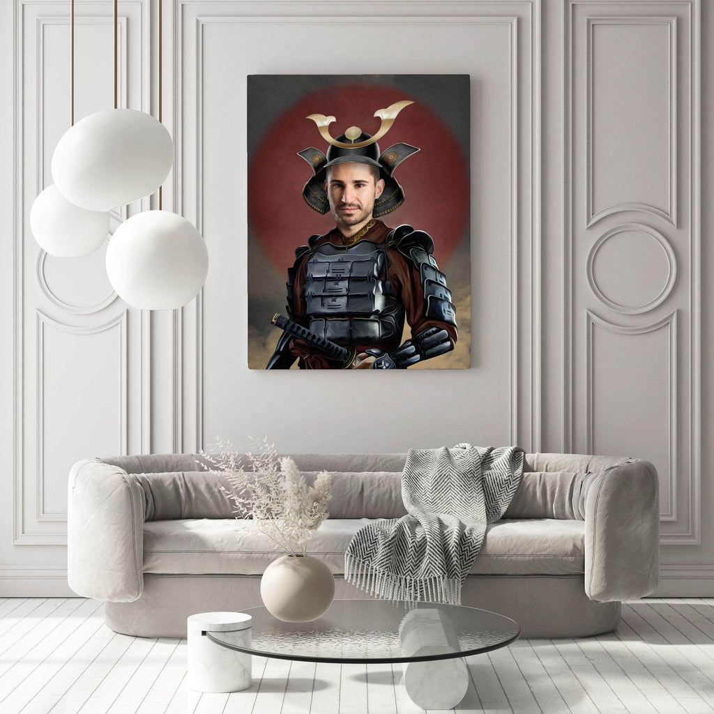 Pablos Tableau Portrait Royal Guerrier Japonais