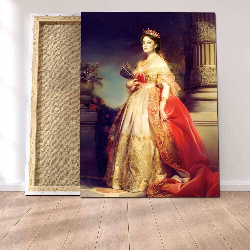 Pablos Tableau Portrait Royal Reine Rouge