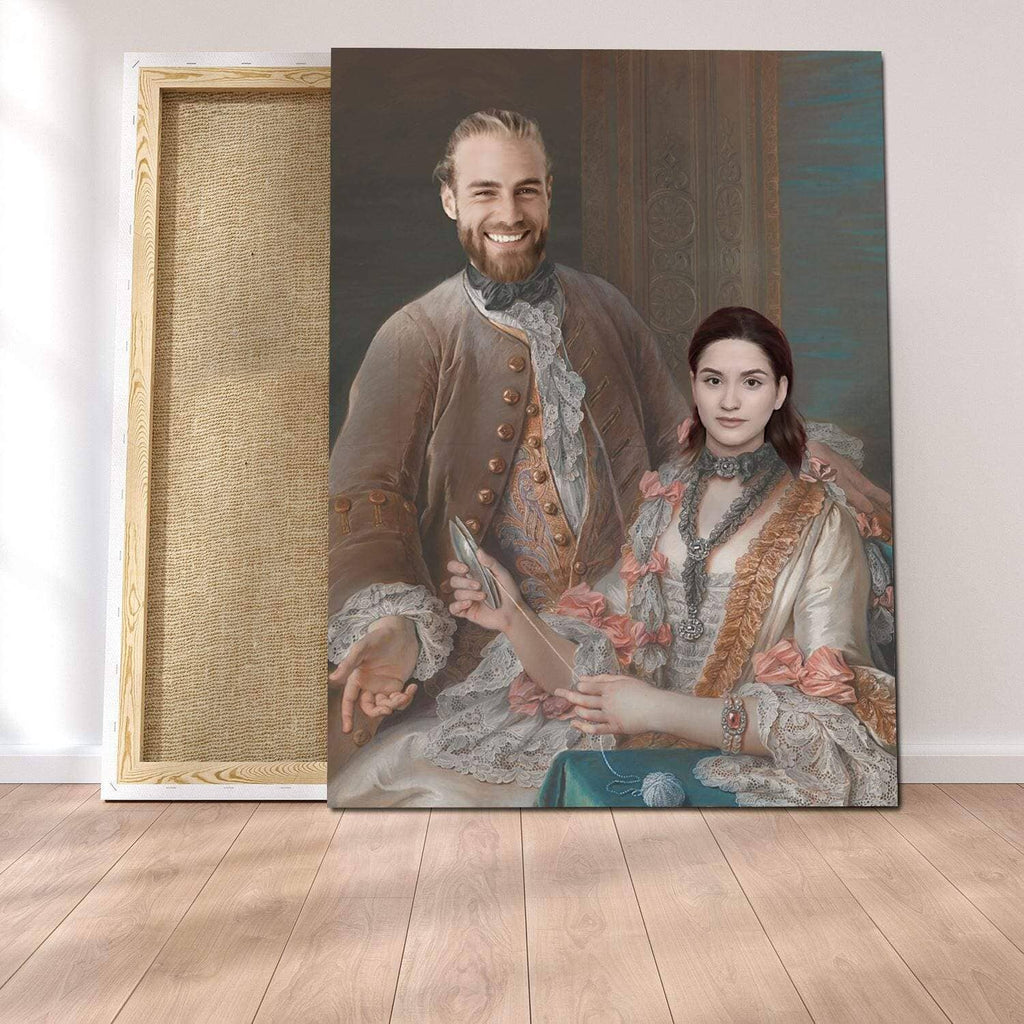 Pablos Tableau Portrait Royal Roi & Reine